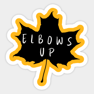 Elbows-Up Sticker